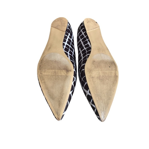 ADAM LIPPES for Target Black/White Geometric Print Women's Ballet Flats Size 9.5 - Picture 7 of 9